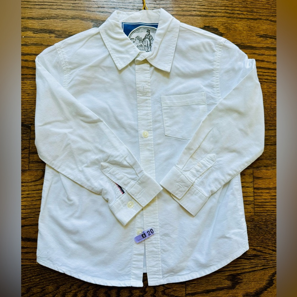 Cherokee 5T button-up dress shirt, white